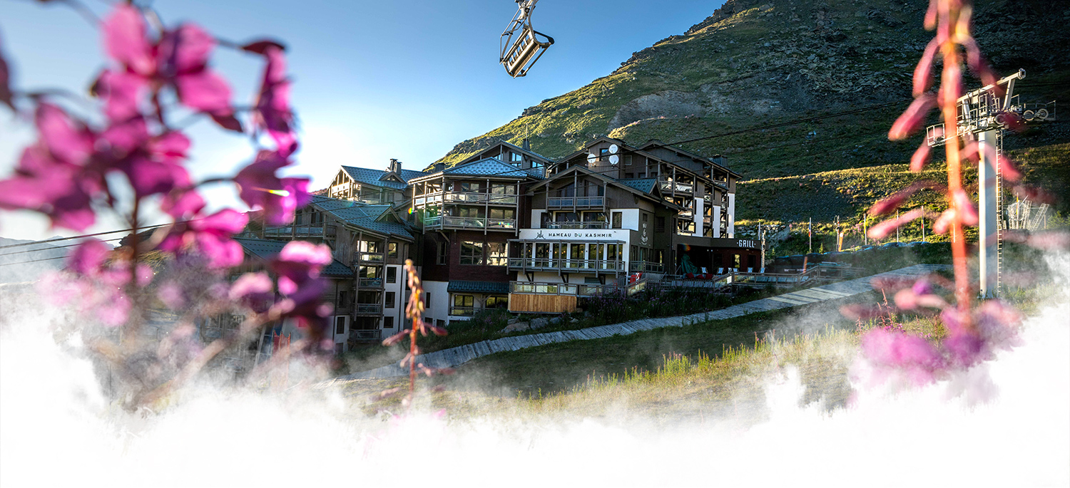 Le Hameau du Kashmir cet été à Val Thorens