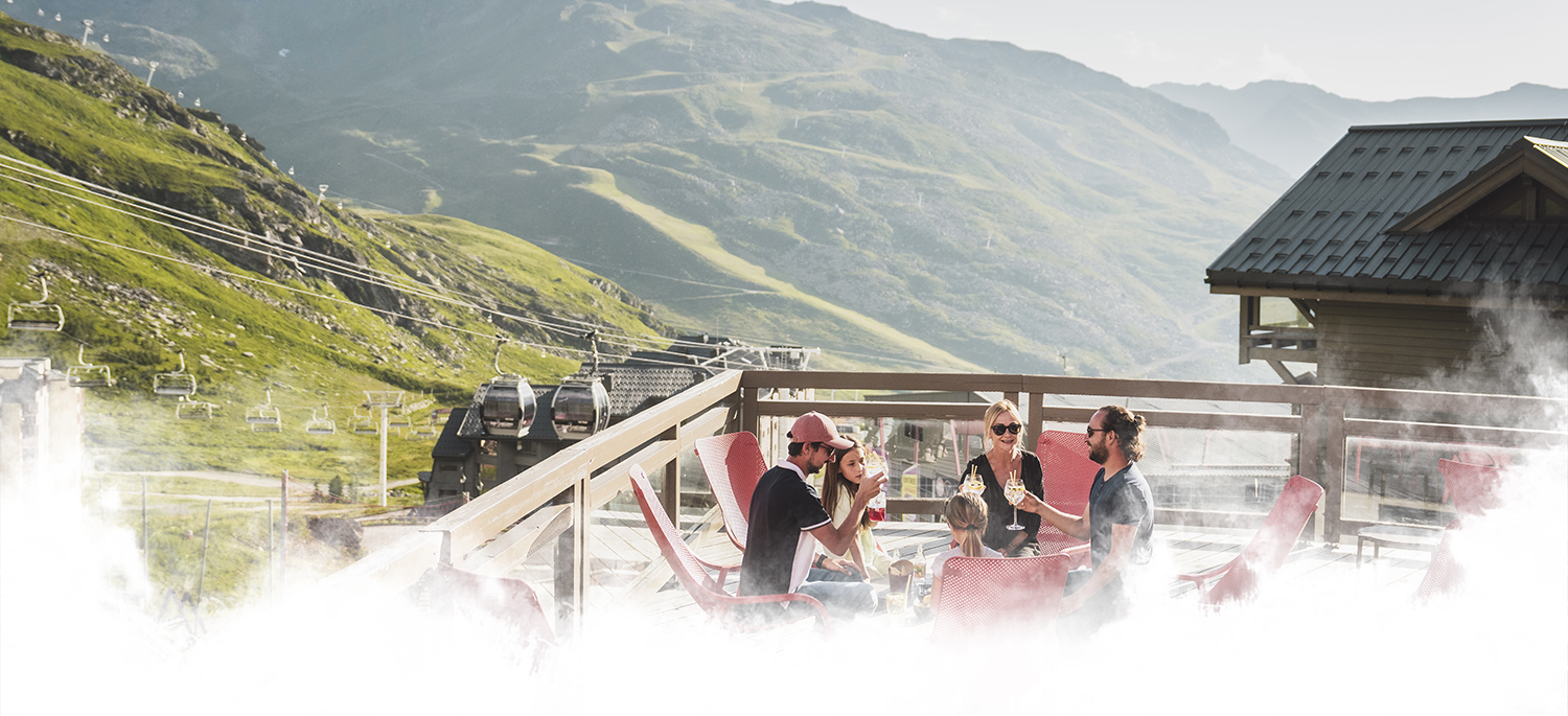 L'été au Hameau du Kashmir à Val Thorens