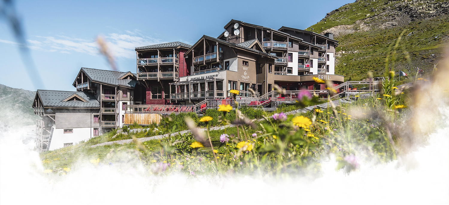 L'été au Hameau du Kashmir à Val Thorens